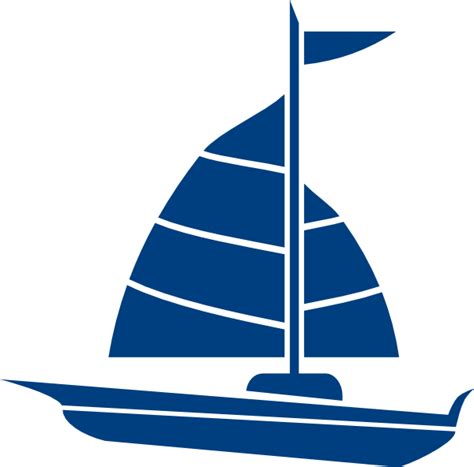 Sailboat Blue Clip Art At Vector Clip Art Online Royalty