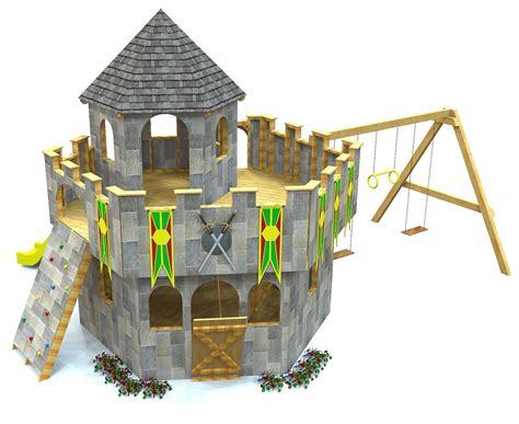 Wood castle dollhouse by artminds™. Whimsical Castle Plan | Play houses, Castle playhouse, Wooden castle