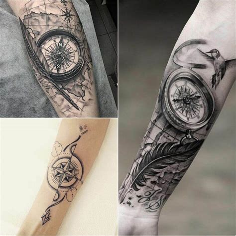 When paired with a compass, this tattoo symbolizes the power of love to. Compass Tattoo Designs - Popular Ideas for Compass Tattoos ...