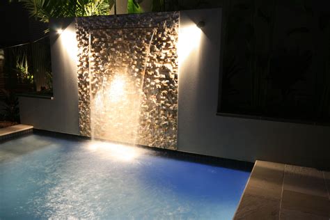 Pin By Livingstyle Landscapes On Outdoor Lighting Pool Water Features