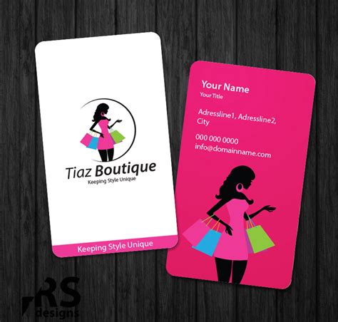Art director's pick of 10 boutique business cards. Boutique Business Card Design for Tiaz Boutique by Aaron ...