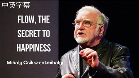 Mihaly Csikszentmihalyi Flow The Secret To Happiness 🌊 Ted 中英字幕