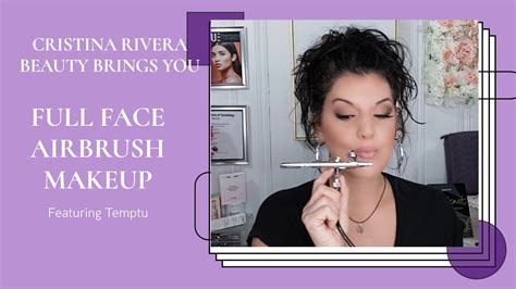 Full Face Airbrush Makeup Using Temptu Airbrush Makeup Youtube
