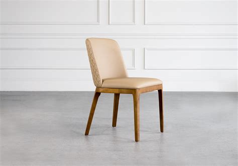 Doris Vinyl Dining Chair With Wood Legs Scandesigns Furniture