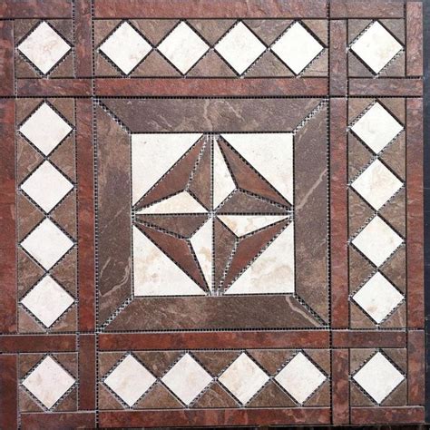21 12 Tile Medallion Mosaic Daltiles Brancacci And Continental Slate