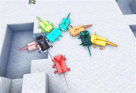 More Axolotl Variants Mod Mods Minecraft Curseforge
