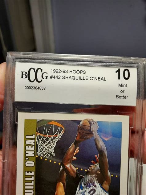 1992 93 Nba Hoops Shaquille Oneal Rookie Card 442plus 2 Rookie