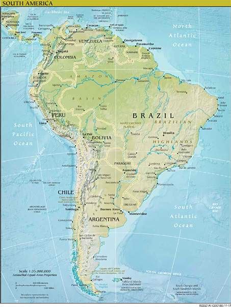 Srednja Amerika Politicka Karta Mapa Ameriky Severnej Strednej A Juznej Naturalminevita