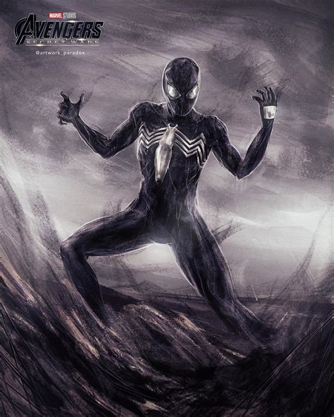Symbiote Spider Man Secret Wars Concept Art Fully Painted By Me R