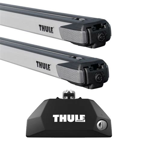 Thule 7106 Evo Flush Rail Foot Pack Thule 892 Slide Bar Roof Bars Ebay