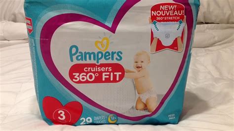 New Pampers Cruisers 360 Degrees Fit Size 3 16 28lbs 29 Count Mega Pack
