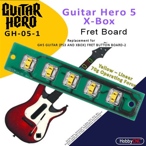 Gh 05 Fret Board For Guitar Hero 5 Guitar On Xbox 360 Hobbycnc