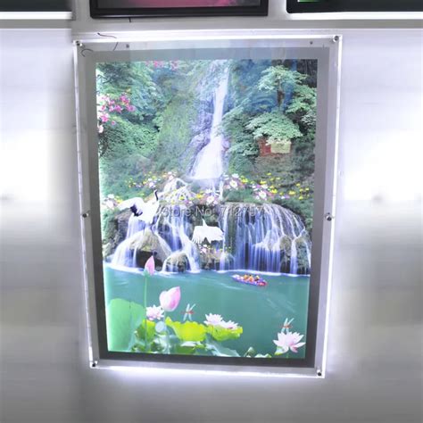 Led Backlit Picture Light Box A1 Sizewall Mounted Acrylic Led Photo