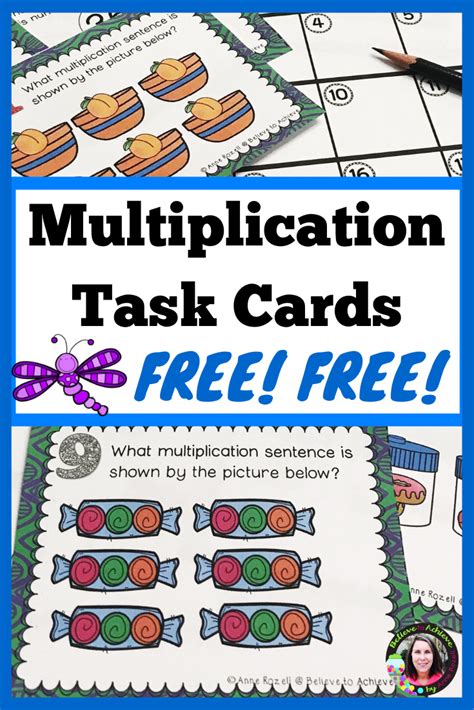 Multiplication Task Cards Facts 2s To 12s Digital And Printable