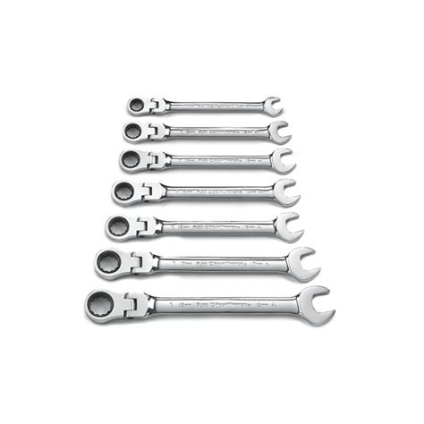 Gearwrench 9900d 7pc Metric 12 Pt Flex Head Ratcheting Wrench Set