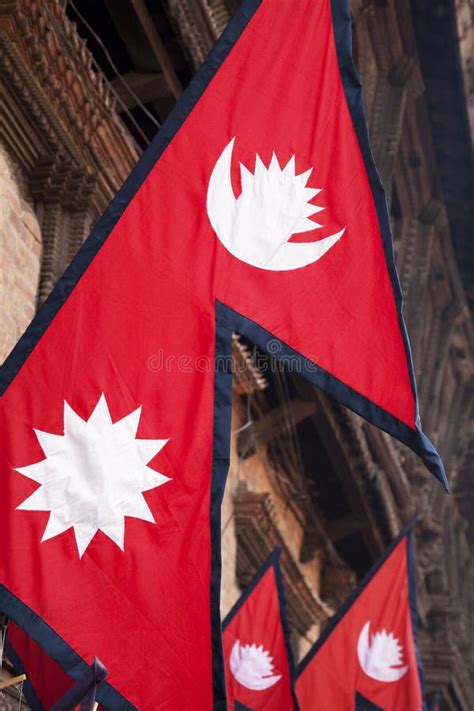Flags Of Nepal Stock Image Image Of Identity Country 12582233