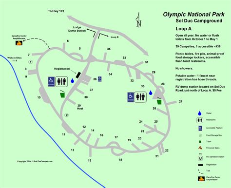 Sol Duc Campground Map Olympic National Park