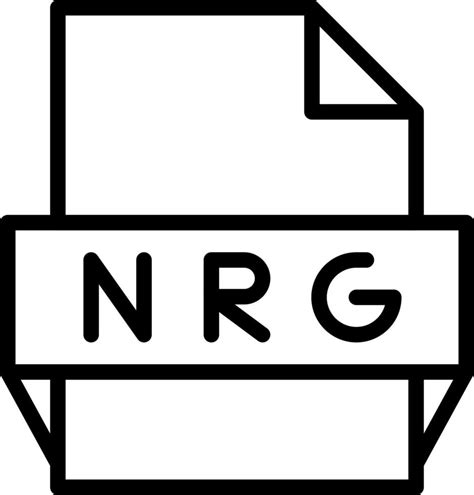 Nrg File Format Icon 15825444 Vector Art At Vecteezy