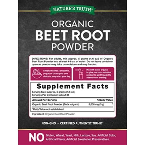 Natures Truth Beet Root Powder Complex 61 Ounce