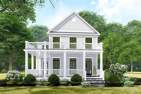 Plan Mk Lovely Colonial House Plan With Stacked Wrap Around