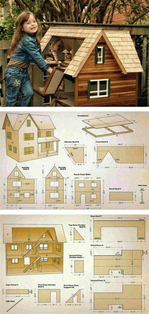 Doll House Woodworking Doll House Plans Diy Dollhouse Best Doll House