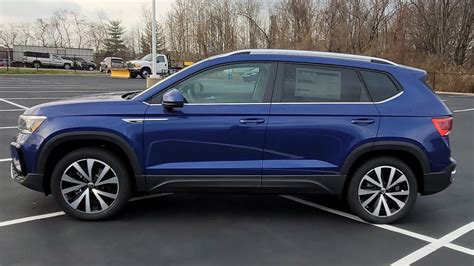 2022 Vw Taos 15t Se 4motion In Dusk Blue Metallic Wpanoramic Sunroof