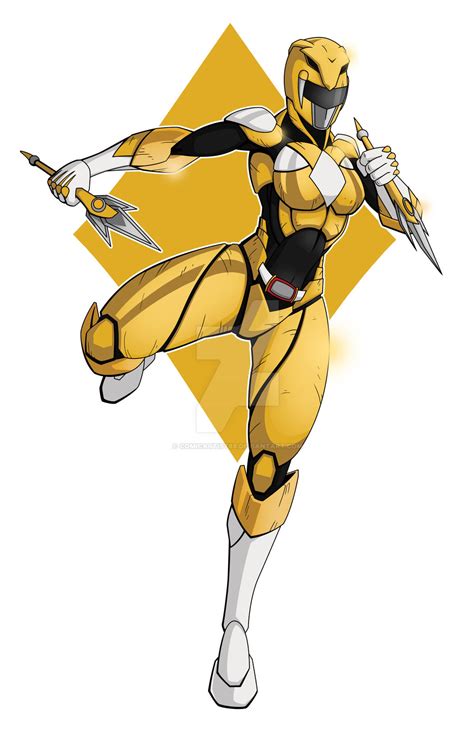 Yellow Power Ranger By Comicartist On Deviantart