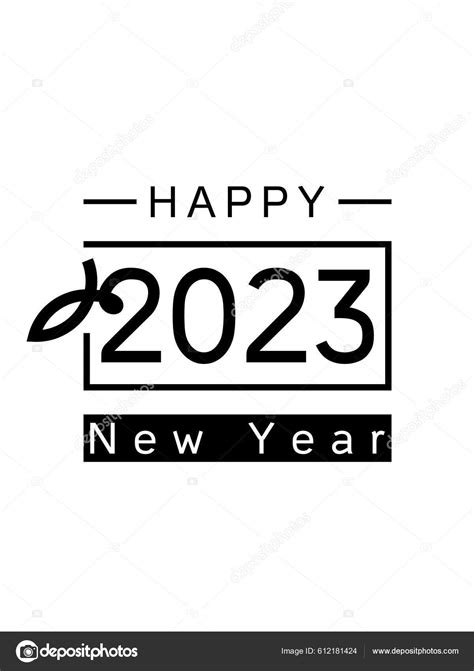 Happy New Year 2023 Invitation Design Template Vector Illustration
