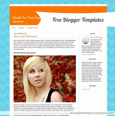 Simple Blogger Templates Free Of New Premade Blogger Template Simple