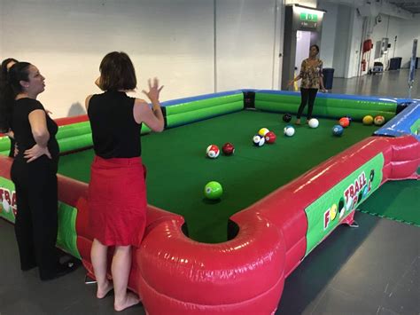 Foot Pool Inflatable Football Sized Pool Table Game Hire