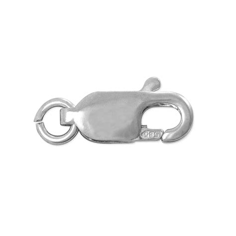 Lobster, spring ring small, medium and large clasps for making necklaces, bracelets and other jewelry from one to multiple strands. 12x5mm 14k White Gold Lobster Claw Clasp | jewelry clasps for bracelets | My favorite Beading ...