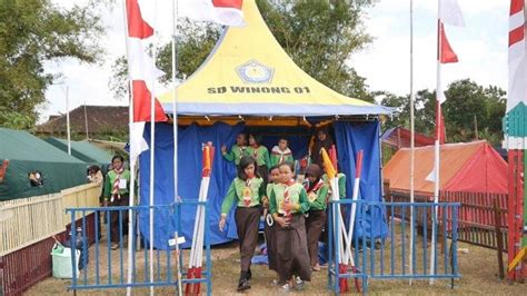 120 Tenda Ramaikan Jambore Hari Pramuka Di Bumi Perkemahan Tawangrejo