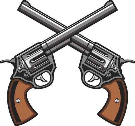 Revolver SVG Wild West SVG Gun Logo Gekreuzte Pistolen Svg Etsy
