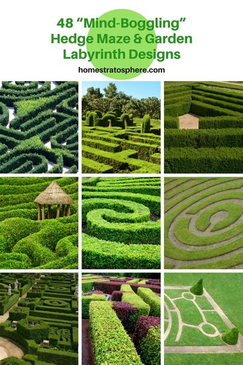48 Mind Boggling Hedge Maze And Garden Labyrinth Designs Pictures