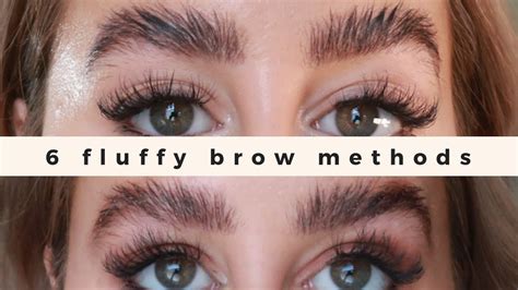 6 Methods For Fluffy Brows Youtube