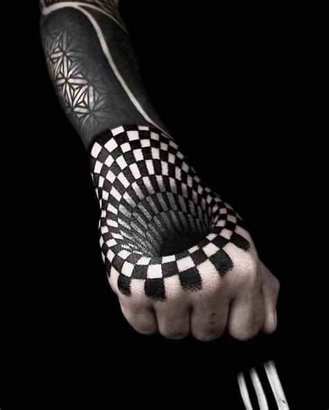 25 Optical Illusion Tattoos That Will Blow Your Mind To Bits