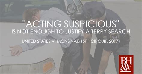 “acting Suspicious” Is Not Enough To Justify A Pat Down Search