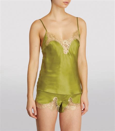 Womens Gilda And Pearl Gold Lace Embroidered Golden Hour Camisole Harrods Uk