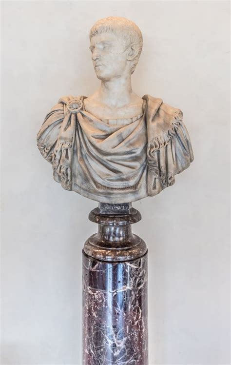 Bust With The Head Of Caligula Roman Art Editorial Stock Image Image