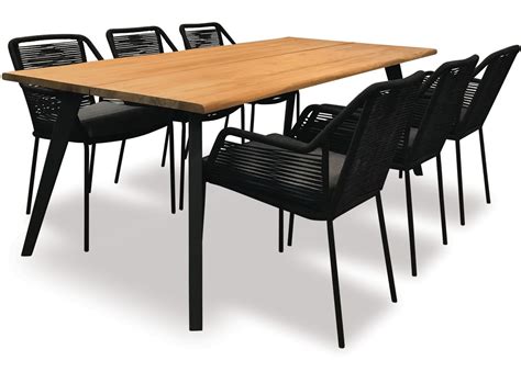 Dining chairs by johannes andersen x8. Alfresco Sintra 1100 Round Teak Dining Table & Alfresco ...