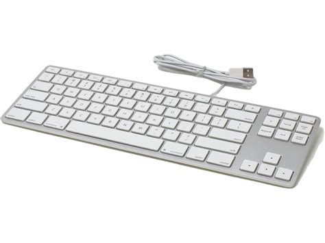 Usa Matias Wired Aluminum Tenkeyless Keyboard For Mac Silver Fk308s