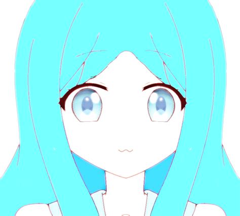 Blue Hair Anime Girl By Emmacutei On Deviantart