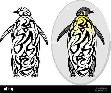 Tattoo Penguin Design Vector Art Stock Vector Image And Art Alamy