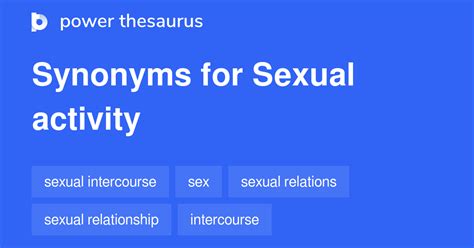 Sexual Activity Synonyms 116 Words And Phrases For Sexual Activity