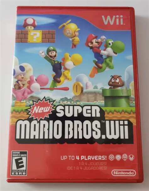 Nintendo Wii New Super Mario Bros Wii Replacement Case Insert Manual