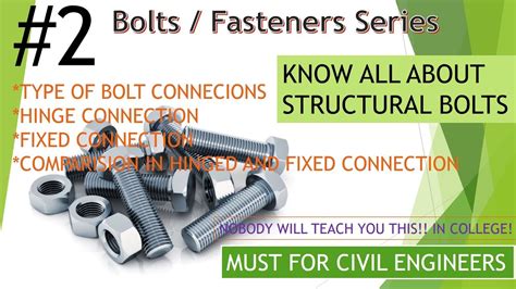 Type Of Structural Bolts And Bolt Connections Structural Bolts