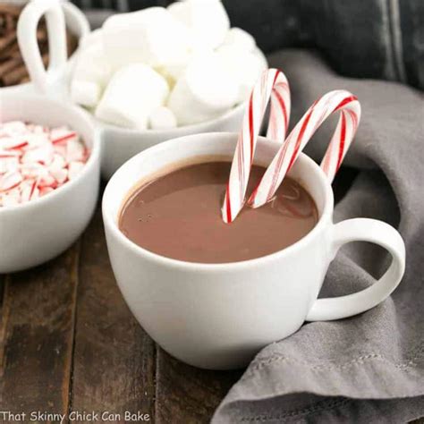 Easy Peppermint Hot Chocolate That Skinny Chick Can Bake