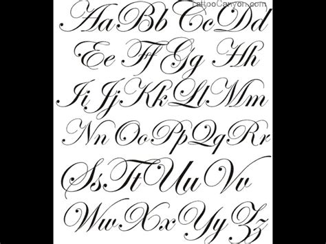 Check spelling or type a new query. 12 Calligraphy Alphabet Letters Font Images - Tattoo ...
