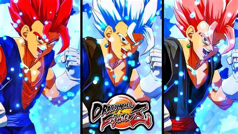 Dragon Ball Fighterz All Vegito Transformations Gameplay Base Ssj