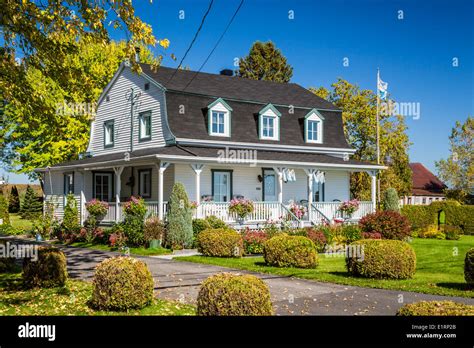 A Rural Quebec Home In The Countryside With Fall Foliage Color Quebec